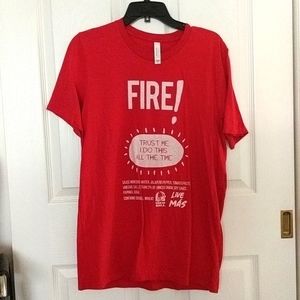 Taco Bell Live Mas Fire Red Hot Sauce Shirt